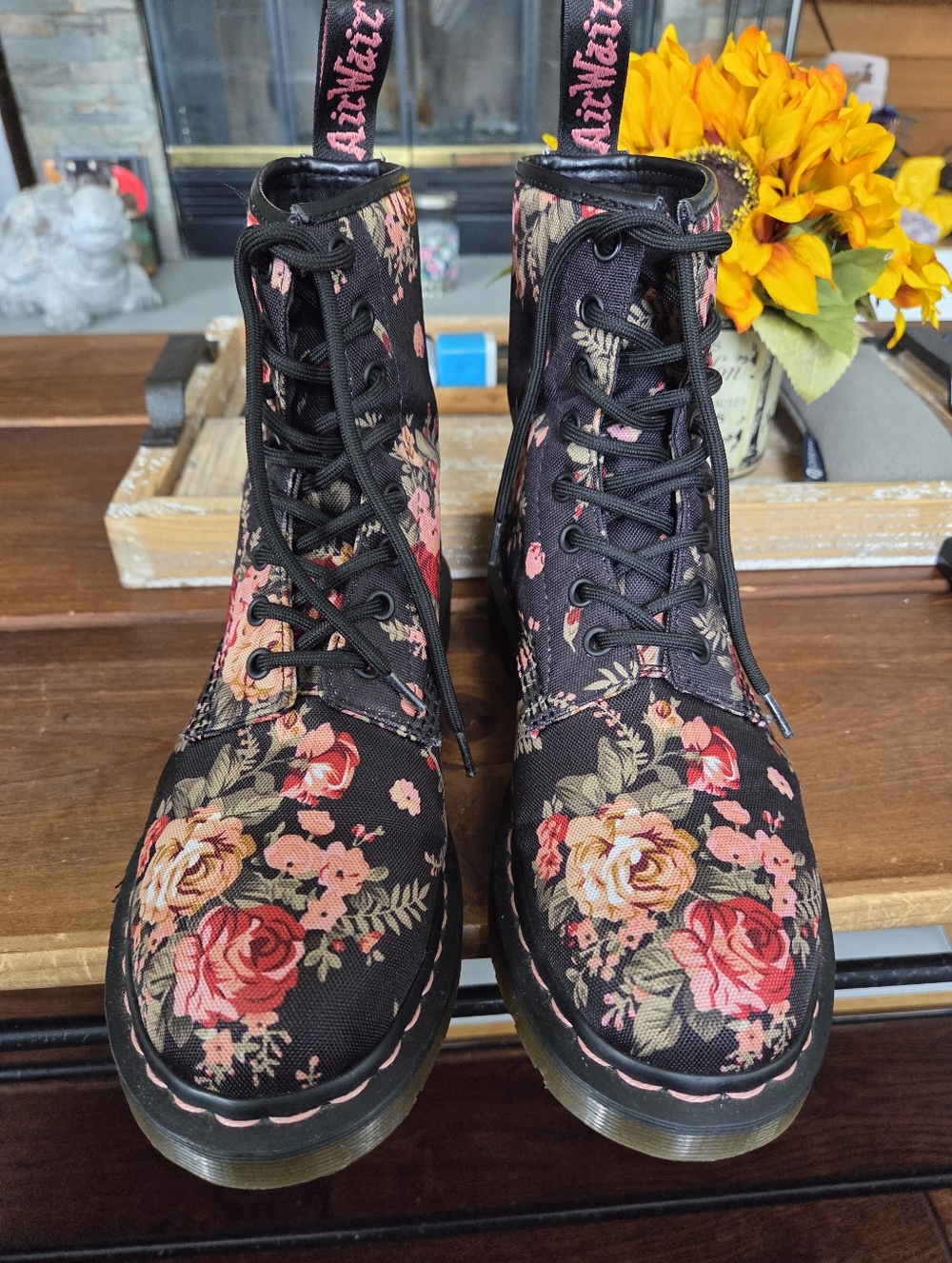Dr Martens 1460 Victorian Flower Lace Up Boot